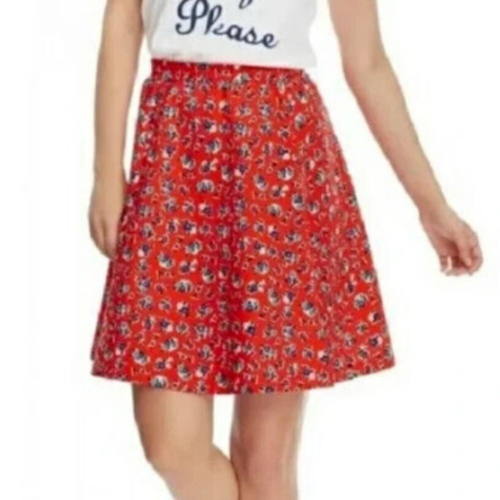 Draper James Women's Size Medium Floral Georgia Skater Skirt